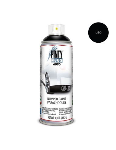 PINTURA EN SPRAY PINTYPLUS AUTO 520CC BUMPER LISO NEGRO  BL104