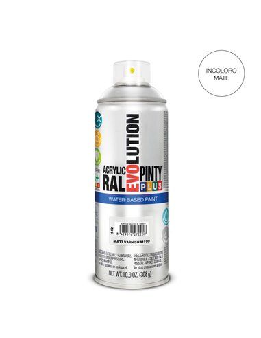 PINTURA EN SPRAY PINTYPLUS EVOLUTION WATER-BASED 520CC M199 BARNIZ MATE