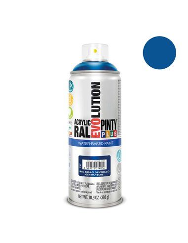 Tinta à base de água PintyPlus Evolution - RAL 5010 Deep Gentian Blue 520cc