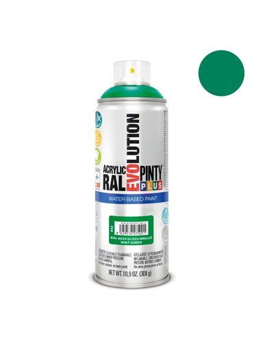 PINTURA EN SPRAY PINTYPLUS EVOLUTION WATER-BASED 520CC RAL 6029 VERDE MENTA