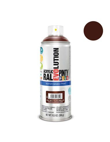 PINTURA EN SPRAY PINTYPLUS EVOLUTION WATER-BASED 520CC RAL 8017 CHOCOLATE