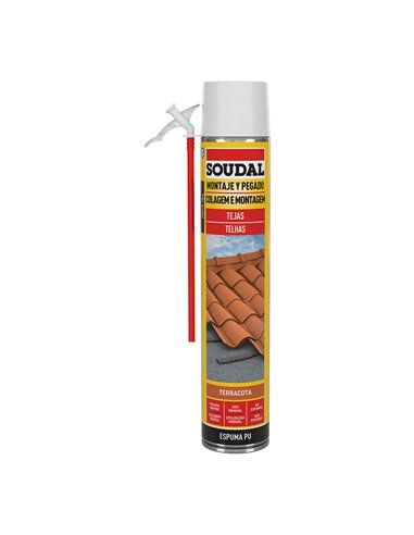 Espuma SOUDAL para Azulejo com Cânula Vermelha 750ml