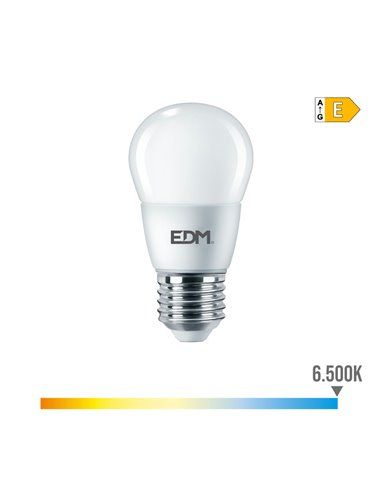 Lâmpada esférica E27 7W 806 lm 6500k luz fria ø4,8x9,3cm