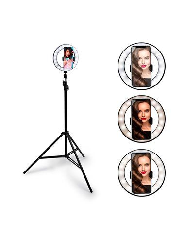 Ring Light com Tripé para Selfies