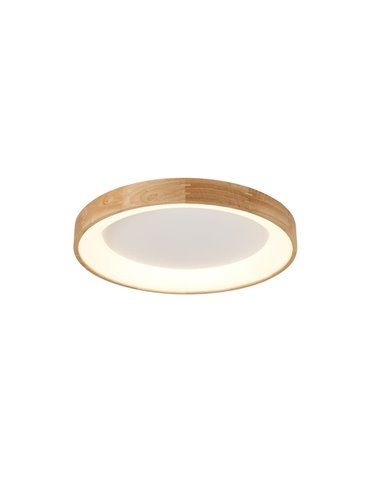 Plafón led Mad 28W madera natural