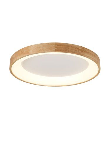 Plafón led Mad 52W madera natural