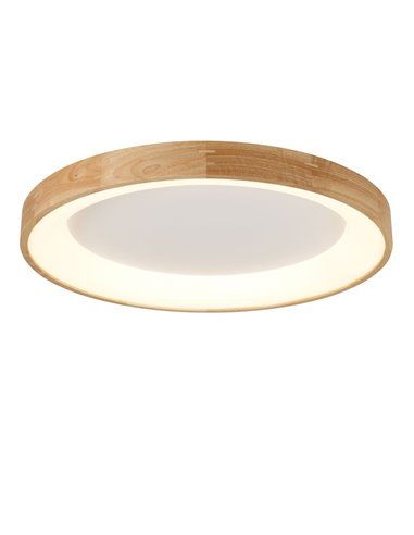 Plafón led Mad 56W madera natural