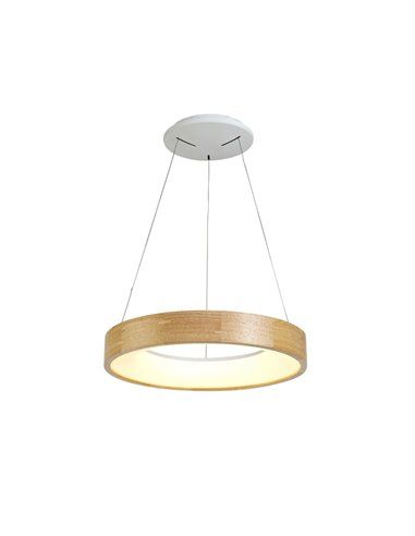 Candeeiro de teto LED Mad 28W madeira natural