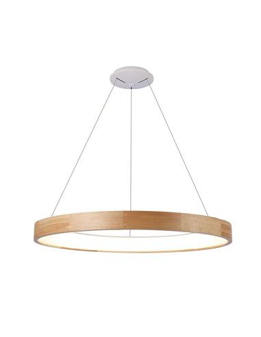 Lámpara de techo led Mad 56W madera natural