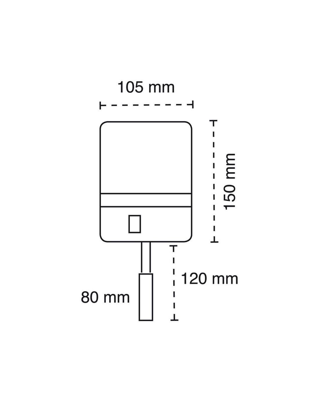 Applique LED Rob 22cm Blanche 5W+3W 530Lm 3000K USB et Chargeur Sans Fil