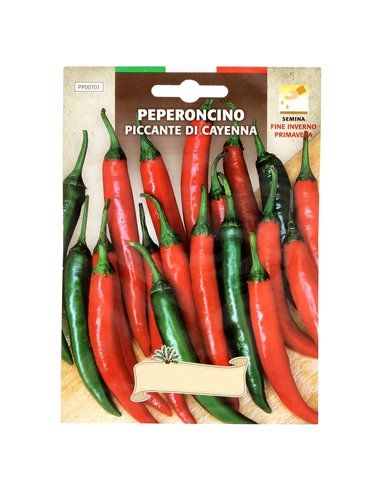 Sementes de pimenta caiena picante (1,5 gramas)