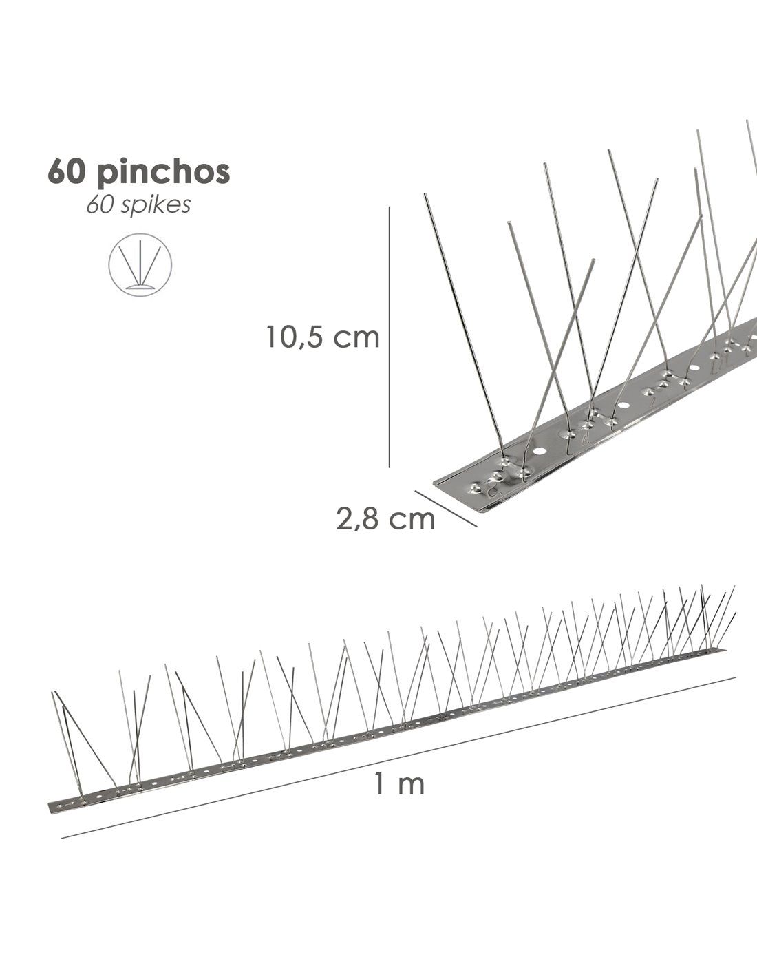 Spiedini di carne, spiedini, spiedini in acciaio - set di 12, 31 cm