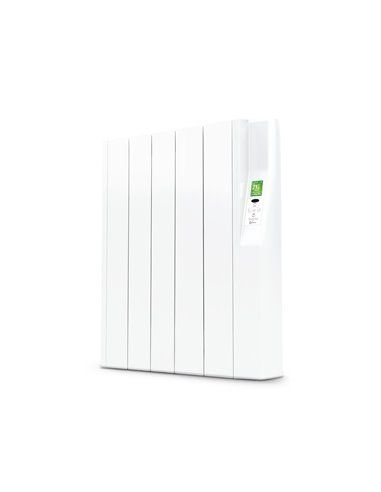 ROINTE SRN0550RAD2 | Emisor térmico eléctrico digital SYGMA impar 550W 5 elementos blanco de bajo consumo 575x505x98mm