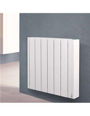 ROINTE BRN0660RAD | Emisor térmico digital BELIZE conectado 6 elementos 660W 575x585x98mm blanco RAL 9010