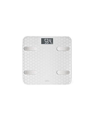 Balança Bluetooth e Cálculo de Composição Corporal Smart Color Branco 180kg PS7011 Laica