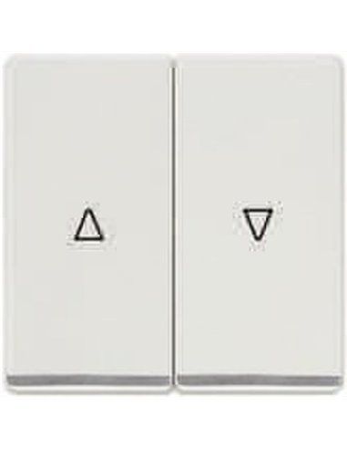 Chave cega dupla cromada em branco polar |...