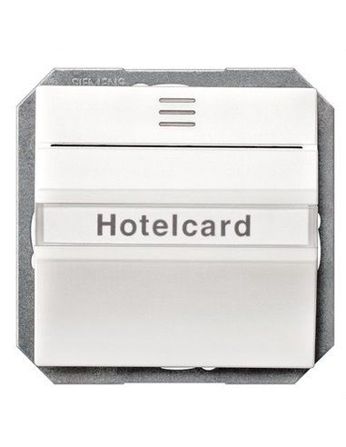 Porta-cartões de hotel em branco polar | Siemens Delta MIRO 5TG48200WH