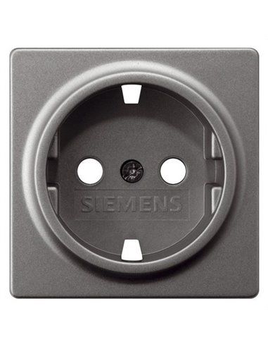 Capa Schuko para 18524 em carbono | Siemens Delta MIRO 5UH10724CM