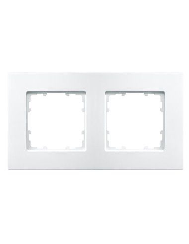 Marco 2 elementos 161x90mm en blanco polar | Siemens Delta MIRO 5TG11120WH