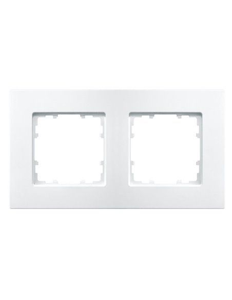 Marco 2 elementos 161x90mm en blanco polar | Siemens Delta MIRO 5TG11120WH