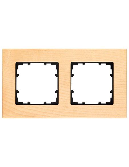 Marco doble Delta miro en madera haya