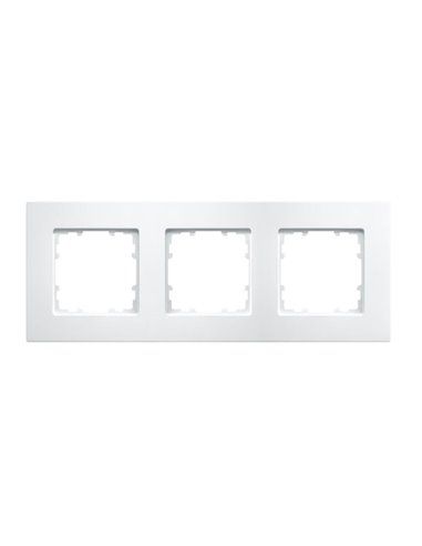 Marco 3 elementos 232x90mm en blanco polar | Siemens Delta MIRO 5TG11130WH