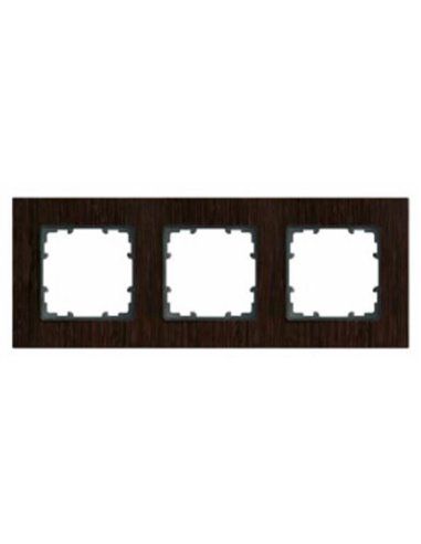 Moldura 3 elementos 232x90mm em madeira wengué | Siemens Delta MIRO 5TG11030