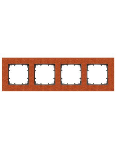 Moldura 4 elementos 303x90mm em madeira bordo vermelho | Siemens Delta MIRO 5TG11042