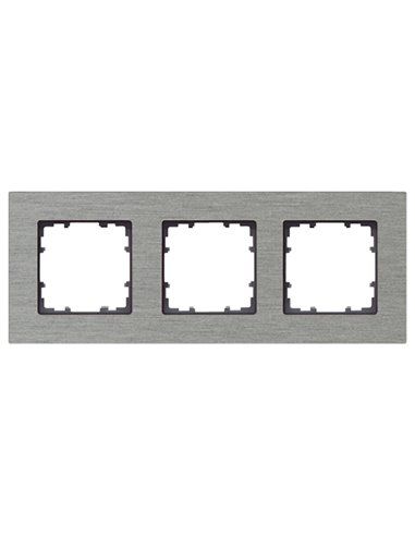 Moldura 3 elementos 232x90mm em alumínio | Siemens Delta MIRO 5TG11230