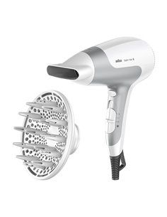 Secador De Pelo Iónico Plegable (2000W - Blanco)