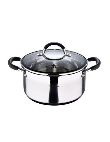 Pote Ø24x12cm 5L Aço Inox com Tampa Foodies BGMP-1502-BK Masterpro