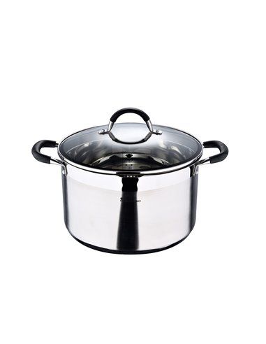 Pote Ø28x16,5cm 9,5L Aço Inox com Tampa Foodies BGMP-1506-BK Masterpro