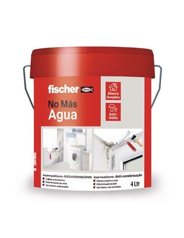 Imperm anti-condensaciones 4l fischer pintura blanca antihumedad y antimoho para interior 4l