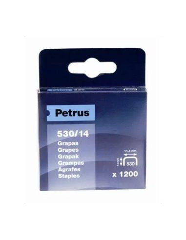 Caixa de 1200 Agrafos Mod. 530/14mm 77517 Petrus