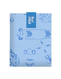 boc'n'roll porta bocadillos reutilizable essential blue marine 11x15cm