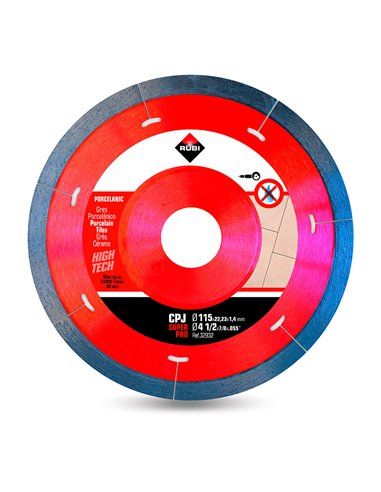 Disco diamantado CPJ Ø115mm SuperPro R32932 RUBI