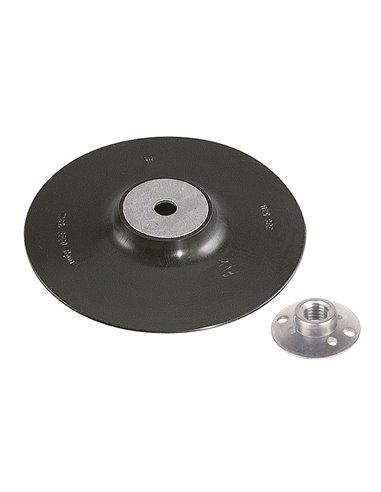 Plato abrasivo con tuerca m14, ø 115mm  peso: 0,098 kg 2450000 wolfcraft