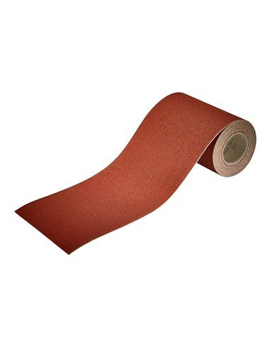 Rolo de papel abrasivo adesivo Wolfcraft 120 grão 4m x 115mm (1741000)