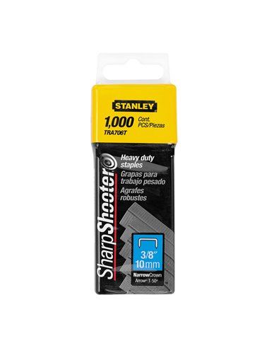 Caixa STANLEY de 1000 Grampos Tipo G (4/11/140) 10mm (1-TRA706T)