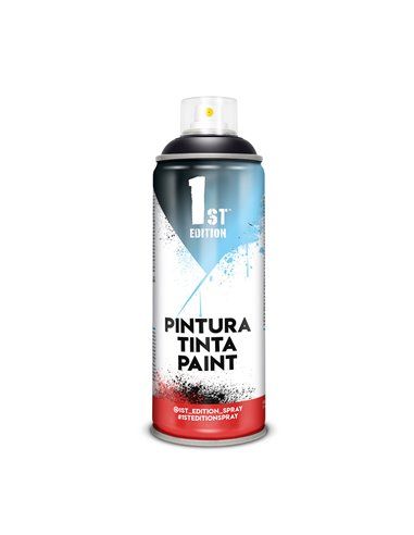 Pintura en spray 1st edition 520cc / 300ml mate negro absoluto ref 641. pintura en spray de formulación alquídica en colores mat