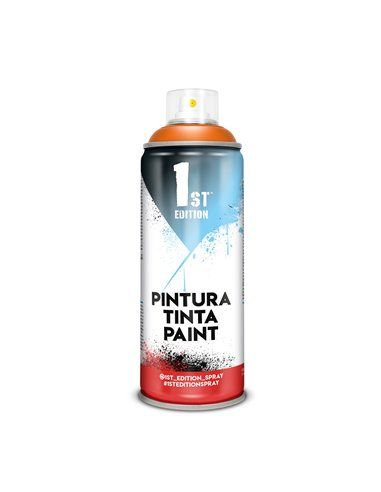 Pintura en spray 1st edition 520cc / 300ml mate naranja peligro ref 645. pintura en spray de formulación alquídica en colores ma