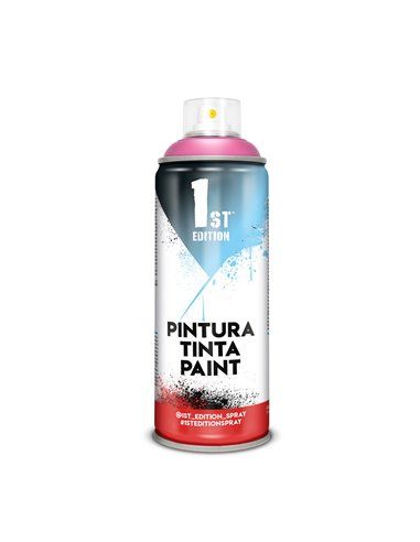 Pintura en spray 1st edition 520cc / 300ml mate rosa chicle ref 647. pintura en spray de formulación alquídica en colores mate. 