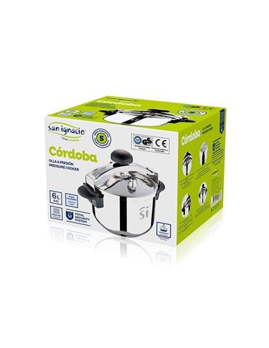 OLLA A PRESIÓN 22cm 6l ACERO INOX CORDOBA SG1511 SAN IGNACIO