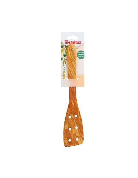 ESPÁTULA CON AGUJEROS MADERA DE OLIVO METALTEX
