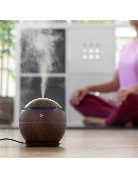 MINI HUMIDIFICADOR DIFUSOR DE AROMAS DARK WALNUT INNOVAGOODS
