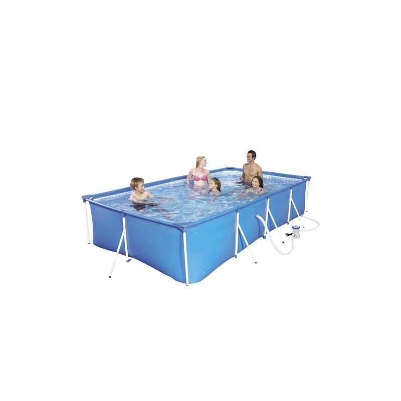 Piscina Rectangular Con Depuradora 400x211x81cm.