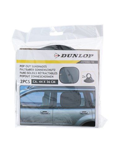Satz von 2 Einheiten auto sonnenschutz Maße: 36 x 44 cm Dunlop