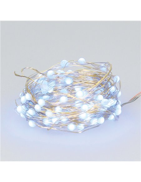 Guirlanda de fio LED 9,9M com USB + controle remoto 32 funções 6W RGB