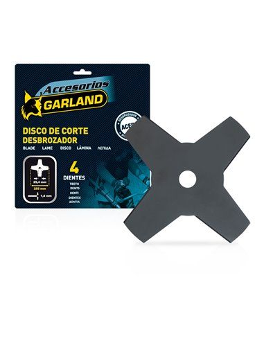 S.de. Lame 4d pour débroussailleuse 255x25,4x1,4mm 7100255144 guirlande