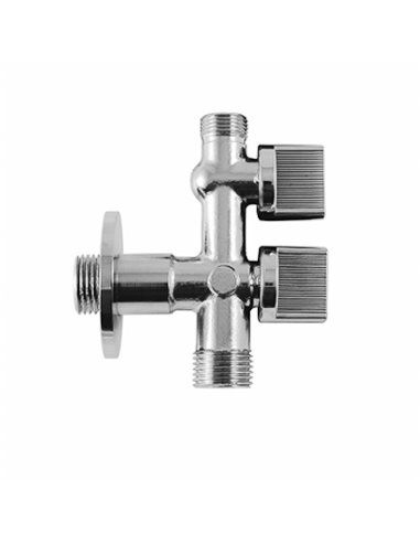 Chave quadrada saída dupla 3/4" e 3/8", entrada 1/2"